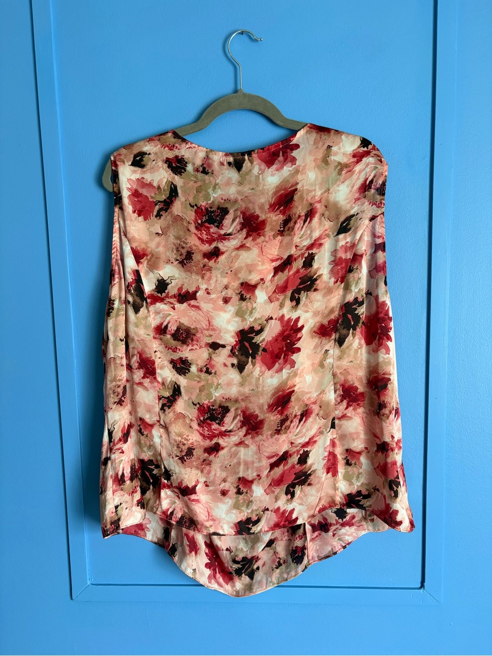 Jones New York Floral Cowl Neck Camisole in Blush and Red - 20W - Picture 2 of 6